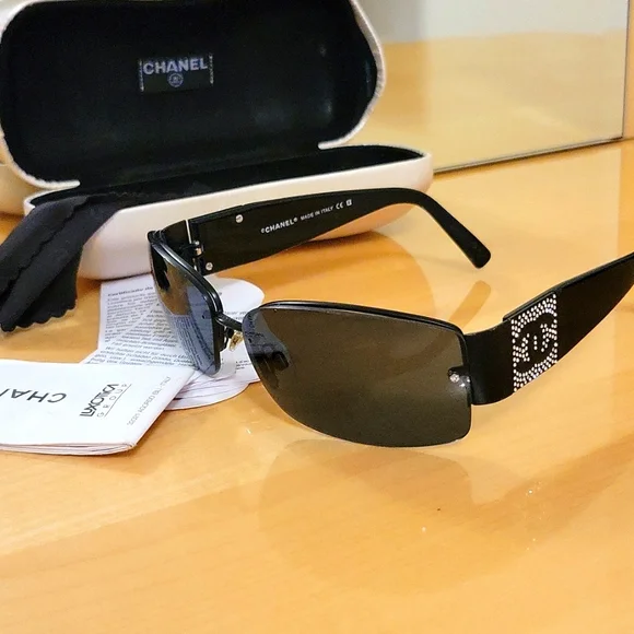 Chanel sunglasses with crystals sale